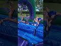 Huge Hulk Water Slide - ATTACK DAD!!! With the McFour, Mcfive, and Friends.