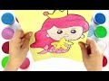 Sand painting mermaid for kids