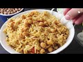 Delicious and Easy Chana Pulao Recipe | Chickpea Rice | Chana Pilaf