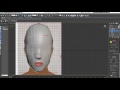 Autodesk 3ds Max 3D head modeling from sphere- low poly