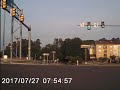 Van casually runs red light (silly video)