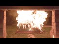 Burning Dollhouse Fireplace Yule Log with Music (Full HD)