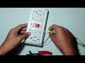2 switch 2 socket 1 indicator connection | How To Make a Electric Extension Board