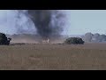 5 minutes ago! In Anger, German Leopard Tank Crews Bombard a Row of Russian T-72 Tanks