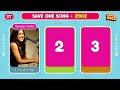 SAVE ONE SONG PER YEAR - TOP Songs 2000-2024 🎵 | Music Quiz