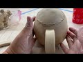 Handbuilt Teapot: Lid, Spout, Handle