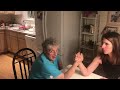 Grandma Arm Wrestles ￼Aunt