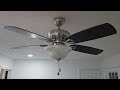 Harbor Breeze Sage Cove ceiling fan in a vacation cottage