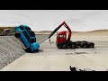 #train Big Mistake Impossible Wide Rail  - Truck Vs Train - BeamNG New