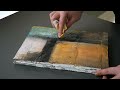 easy diy abstract acrylic painting - Meditative tutorial - mixed media art - Layering - Art therapy