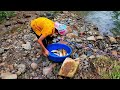 Hook Fishing.  Little Fishing Boy Bought A New Fishing Rod