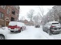 ❄⚠️CHICAGO SNOWSTORM by CAR | 4K Footage