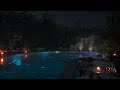 A Relaxing Swimming Pool With Private Waterfall | Relaxing Water Feature For 8 Hours | 4K