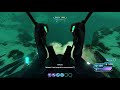 Subnautica: getting partially stuck in a hole in the prawn suit