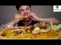 HONEY GLAIZED GARLIC CHICKEN | MUKBANG ASMR | ALFIE EATS