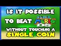 I tried beating Super Mario 64 DS Without touching a single coin