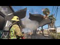 GTA 5 Firefighter Mod New Grapeseed Fire Department KME Engine Responding To A Working Fire
