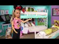 Barbie & Ken Doll Family Vacation Routine & Dollhouse Hotel