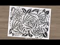 Flower Zentangle art | Zentangle patterns | Zen-doodle | Doodle patterns