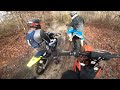 KTM and dirtbikes in Muddy NJ Pine Barrens