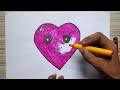 How to Draw a Cute Heart Easy for Kids and Toddlers