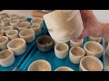 Make concrete candles with me | *revealing my sanding technique* | 🕯️Rustic Collection Restock 🕯️