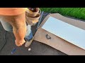 How to cut clean a fiber board or melamine foil