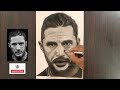 Tom Hardy Pencil Drawing | Portrait | Timelapse Video