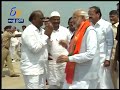 Grand Reception For PM Narendra Modi At Gannavaram Airport