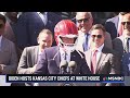 LIVE: Biden welcomes Kansas City Chiefs’ Mahomes, Kelce & Butker to White House