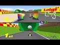 Mario Kart 64 - Versus (2 Players, Toad vs Yoshi)