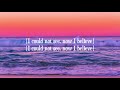 Sidewalk Prophets - I Believe It Now (with lyrics)(2020)