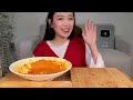 ASMR 신전떡볶이 전메뉴!! 로제떡볶이 튀김 순대 김밥 먹방:) stir-fried Rice Cake, Sundae, Fried, rice roll mukbang