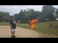 Burning my old Trust Chip jersey. Week 1 2016