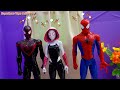 What If All Spider man in 1 HOUSE? | SPIDER MAN TEAM Vs JOKER, VENOM, VENOM, DINOSAURS(Funny Action)