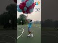 How many balloons does it take to make a basketball fly?