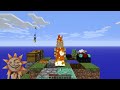 Sun and Moon Play ONE BLOCK SKYBLOCK with LUCKY BLOCKS in Minecraft