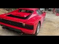 Ferrari  Tesrarossa from Puerto Rico Abandoned for 17 years Barn find restoration time-lapse.