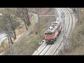The Elbe valley - Rail traffic -- Sandstone Mountains Nationalpark - Scenic towns and live nature 4K