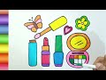 How to draw Make-up Set For kids step by step | Learn to draw for kids