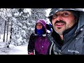 Winter Camping In A Snow Storm - 4K - Lake Tahoe, California