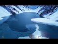 Relaxing music with beautiful winter nature. Soothing music for the nervous system in cold winter