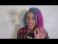 Split Dyeing My Natural Hair With Got2B Color Pop| Blue And Pink Split Dye