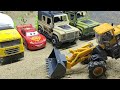 Mega RC Construction Site Action RC Excavator Dump Trucks Wheel Loader Dozer Tractors RC Vehicles 4
