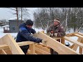 We have built a German wooden house. Fast construction technology