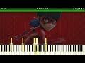 Miraculous Ladybug - Theme Song - Synthesia Piano Cover