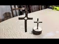 Forged Split Bar Crosses | Blacksmith | Christmas Ornament | Inspiration video link in description