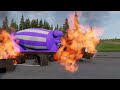 Cars vs Deep Water, River, Speed Bumps & Broken Bridge 🔥 BeamNG Drive - Long Video