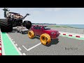 High Speed Car Monster Trucks Crashes #001 - BeamNG Drive | BeamNG Life