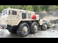 BIGGEST RC CONSTRUCTION SITE! HEAVY RAIN DAY! MAZ 537 RESCUE THE VOLVO L250GS